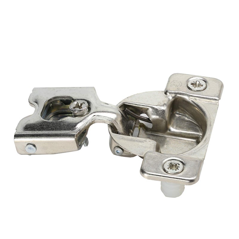 ROK 10 Pack Rok Hardware Grass TEC 864 108 Degree 7/16" (11mm) Overlay SELF CLOSE Press in Dowel Compact Cabinet Hinge 45mm Screw Hole Pattern, G04728-16 - Image 1